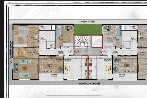 Eskişehir Çamlıca Mahallesi Vega Avm Yakını Projeden Satılık Daireler ( RS - 10150 )